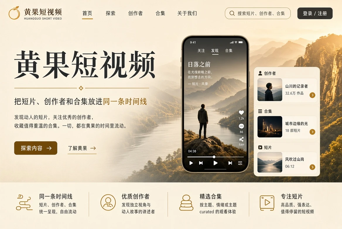 黄果短视频内容封面